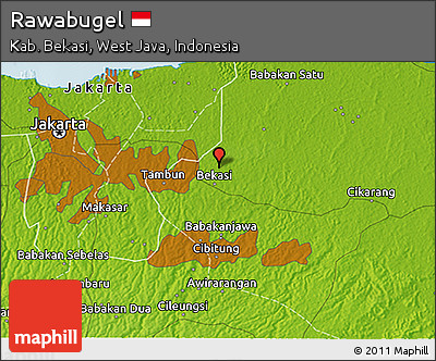 Physical 3D Map of Rawabugel
