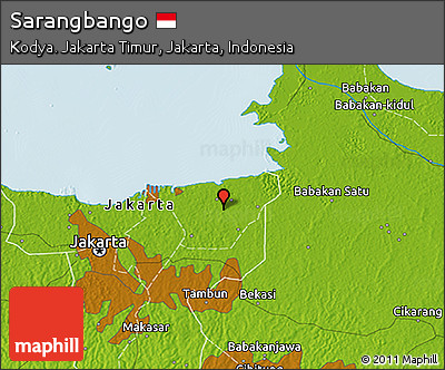 Physical 3D Map of Sarangbango