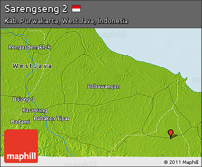 Physical 3D Map of Sarengseng 2