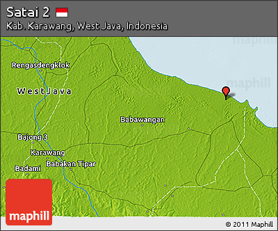Physical 3D Map of Satai 2