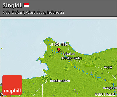 Physical 3D Map of Singkil