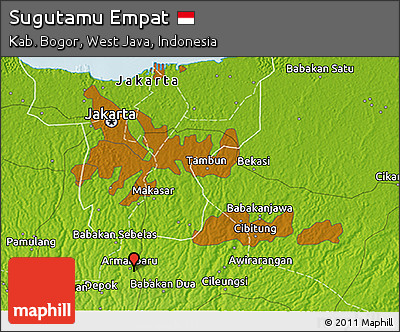 Physical 3D Map of Sugutamu Empat