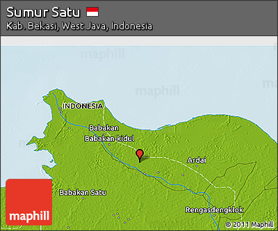 Physical 3D Map of Sumur Satu