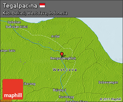 Physical 3D Map of Tegalpacina