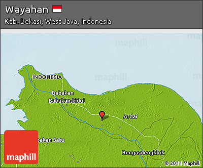 Physical 3D Map of Wayahan