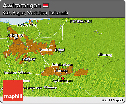 Physical 3D Map of Awirarangan