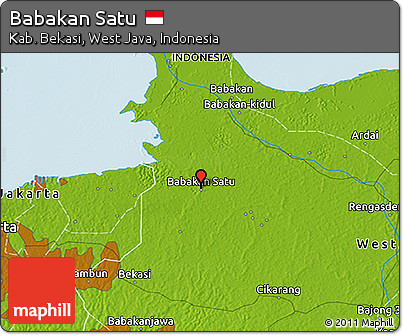 Physical 3D Map of Babakan Satu