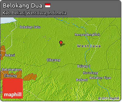 Physical 3D Map of Belokang Dua