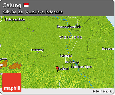 Physical 3D Map of Calung
