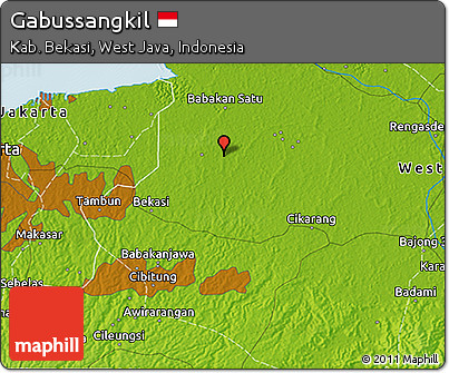 Physical 3D Map of Gabussangkil