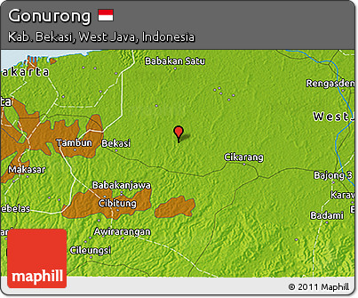 Physical 3D Map of Gonurong