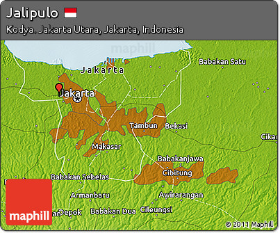 Physical 3D Map of Jalipulo