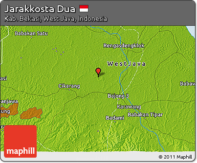 Physical 3D Map of Jarakkosta Dua