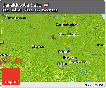 Physical 3D Map of Jarakkosta Satu