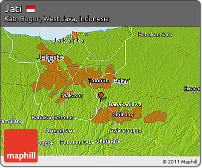 Physical 3D Map of Jati