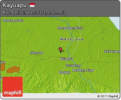 Physical 3D Map of Kayuapu