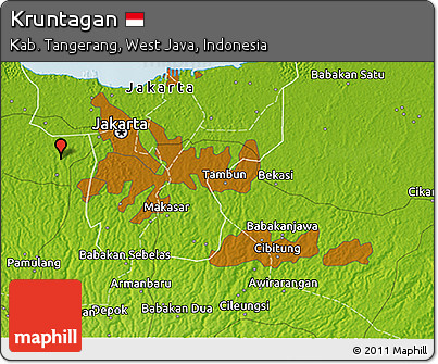 Physical 3D Map of Kruntagan