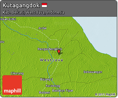 Physical 3D Map of Kutagangdok