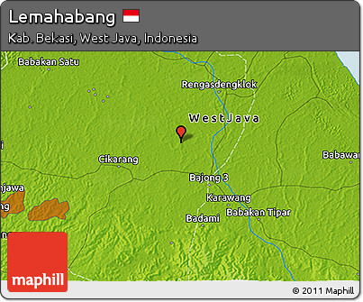 Physical 3D Map of Lemahabang
