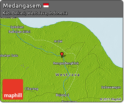 Physical 3D Map of Medangasem