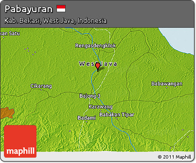 Physical 3D Map of Pabayuran