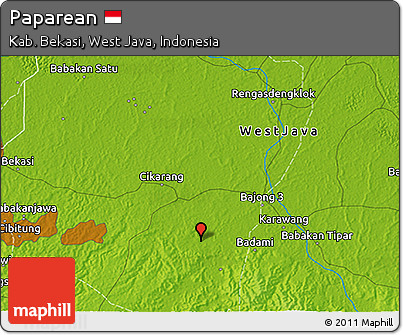 Physical 3D Map of Paparean