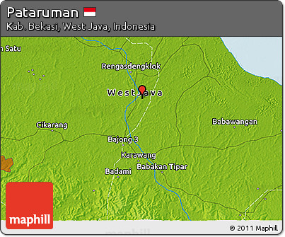 Physical 3D Map of Pataruman