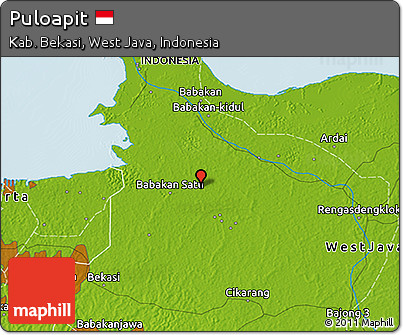 Physical 3D Map of Puloapit