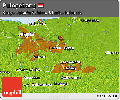 Physical 3D Map of Pulogebang