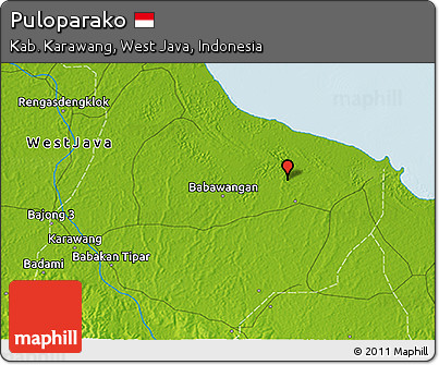 Physical 3D Map of Puloparako