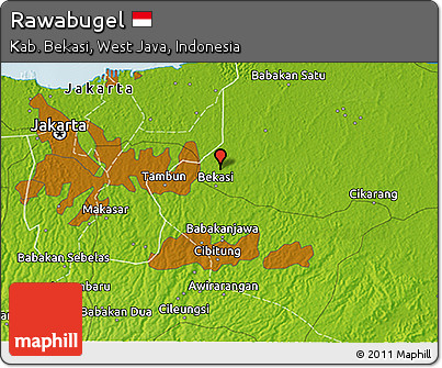 Physical 3D Map of Rawabugel