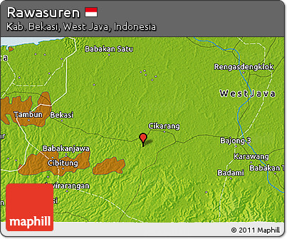 Physical 3D Map of Rawasuren