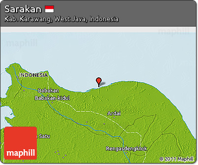 Physical 3D Map of Sarakan