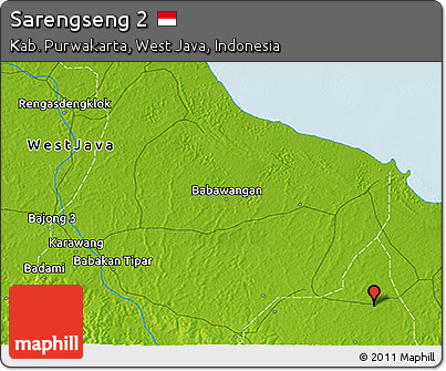 Physical 3D Map of Sarengseng 2