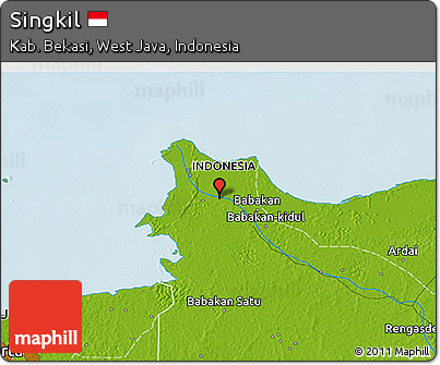 Physical 3D Map of Singkil