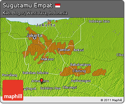 Physical 3D Map of Sugutamu Empat