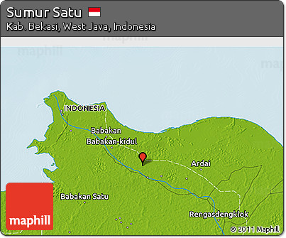 Physical 3D Map of Sumur Satu