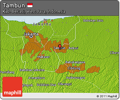 Physical 3D Map of Tambun