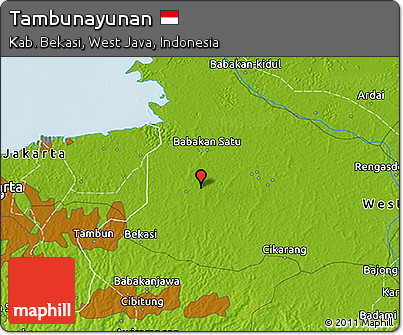 Physical 3D Map of Tambunayunan