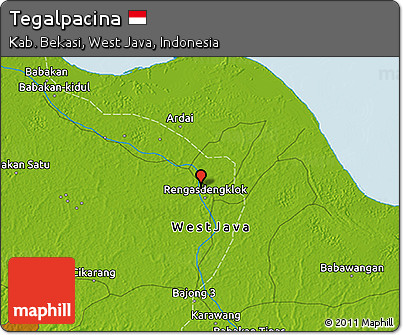 Physical 3D Map of Tegalpacina