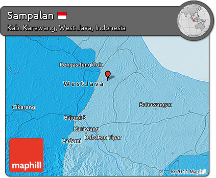 Political 3D Map of Sampalan
