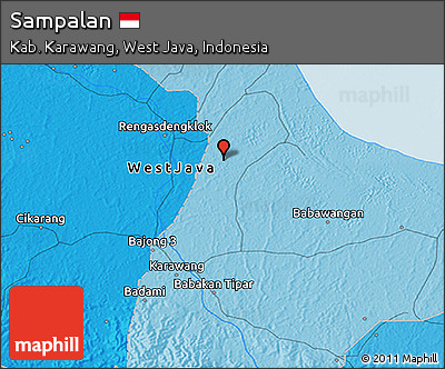 Political 3D Map of Sampalan