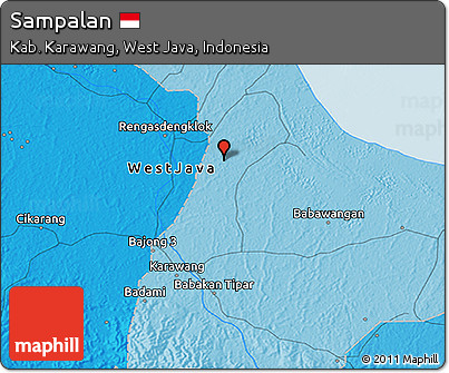 Political 3D Map of Sampalan