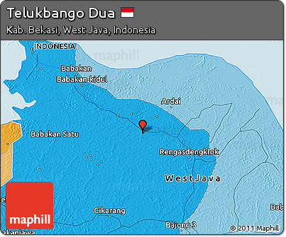 Political 3D Map of Telukbango Dua