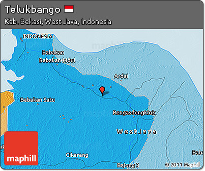 Political 3D Map of Telukbango