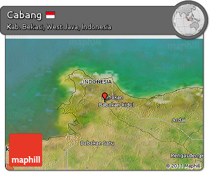 Satellite 3D Map of Cabang