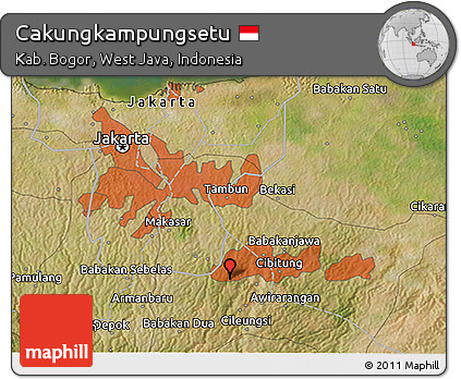 Satellite 3D Map of Cakungkampungsetu