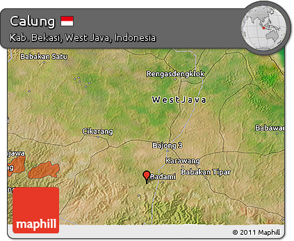 Satellite 3D Map of Calung