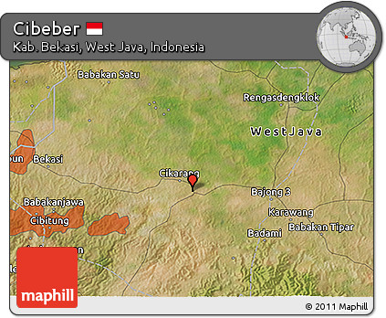 Satellite 3D Map of Cibeber