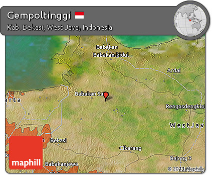 Satellite 3D Map of Gempoltinggi